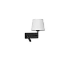 NOVA LUCE 9919151 SAVONA CZARNY BIALY LED 15W E27 KINKIET