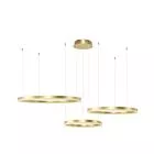 Lampa wisząca Halo Pendant 100+80+60 CCT Złota AZ4976 Azzardo