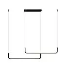 Lampa wisząca Malawi Basic czarna LED CCT