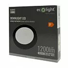 ​Oprawa okrągła natynkowa LED 12W 4000K 1200lm 120° Czarna DL-1 EC20472