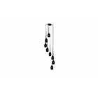 Lampa Wisząca Izza 8 Czarna AZ0159