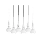 Lampa wisząca Tasos 6 Czarna AZ0262 Azzardo