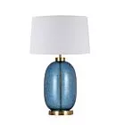 Lampa stołowa Amur niebieska 1xE27