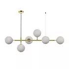 Lampa wisząca Alisa złota 6xE14