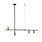 Lampa wisząca Arizona czarno - złota 4xGU10