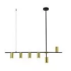 Lampa wisząca Arizona czarno - złota 6xGU10