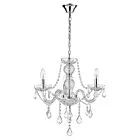 Lampa wisząca Cristallo srebrna 3xE14