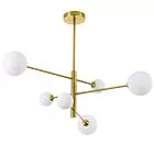 Lampa wisząca Dorado złota 6xG9