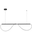 Lampa wisząca Meleca M czarna LED CCT