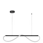 Lampa wisząca Meleca S czarna LED 4000K
