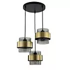 Lampa wisząca Miele dymna 3xE27