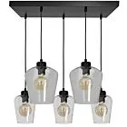 Lampa wisząca Santiago Przezroczysta 5xE27 MLP6615