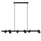 Lampa wisząca Snow 6 czarna 6xGU10