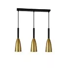 Lampa wisząca Solin 3 złota 3xE27