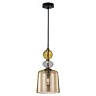 Lampa wisząca Tropea bursztynowa 1xE27