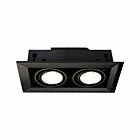 LAMPA PODTYNKOWA BLOCCO CZARNY 2X7W GU10 LED MILAGRO