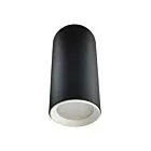Tuba natynkowa Manacor 13 cm czarno - biała 1xGU10