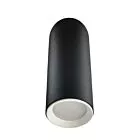 Tuba natynkowa Manacor 17 cm czarno - białe 1xGU10