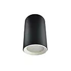 Tuba natynkowa Manacor 9 cm czarno - białe 1xGU10