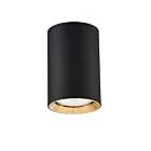 Tuba natynkowa Manacor 9 cm czarno - złota 1xGU10