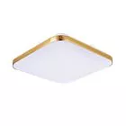Plafon kwadratowy Babilon 33 cm złoty LED 4000K