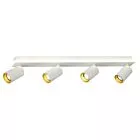 Zestaw reflektorów plafon Parma biały 4xGU10 plus LED