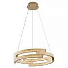 Lampa wisząca Tarja złota LED CCT