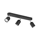 TOP LAMPA SUFITOWA 3 PŁ CZARNY/CHROM